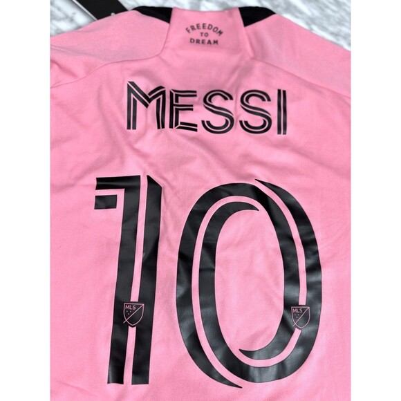 Adidas MLS Inter Miami CF Lionel Messi Home Jersey Men’s Soccer Large JE9741 NEW - Picture 6 of 9